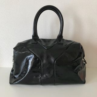 サンローラン(Saint Laurent)のYSL イヴサンローラン イージーボストン パテントレザー Yバッグ(トートバッグ)