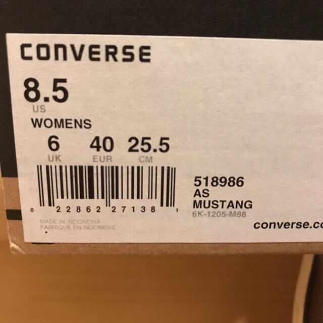 CONVERSE(コンバース)のコンバース 25.5cm レザー　ローカット レディースの靴/シューズ(スニーカー)の商品写真