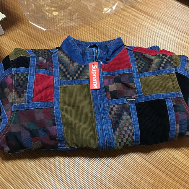 ジャケット/アウターcorduroy patchwork denim jacket supreme