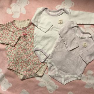 トイザラス(トイザらス)の美品✨長袖ロンパース♡3枚セット♡70(ロンパース)