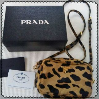 プラダ(PRADA)のkary様専用です。PRADA　　ハラコ　レオパード(ショルダーバッグ)