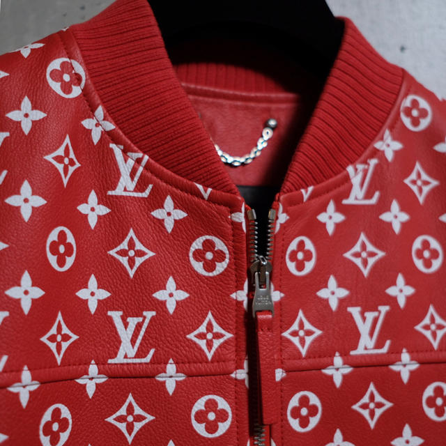 LOUIS VUITTON(ルイヴィトン)のLouis Vuitton Supreme Leather Jacket 50 メンズのジャケット/アウター(レザージャケット)の商品写真