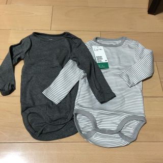 エイチアンドエム(H&M)のH&M ロンパース 肌着 75cm 2枚セット(ロンパース)