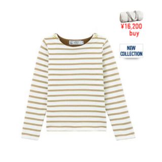 プチバトー(PETIT BATEAU)のプチバトー ラメマリニエール長袖プルオーバー 4ans 104cm(Tシャツ/カットソー)