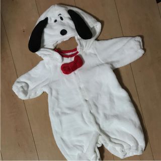 スヌーピー(SNOOPY)のピーナッツ スヌーピー フリース ロンパース(ロンパース)