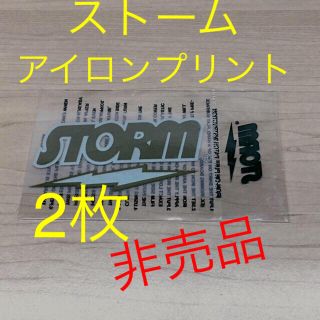 【2枚】ストーム  アイロンプリント・ワッペン 非売品(ボウリング)