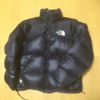 ザノースフェイス(THE NORTH FACE)のノースフェイス黒ヌプシ。700フイル。M。ストウポケット。(ダウンジャケット)