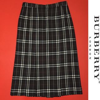 バーバリー(BURBERRY)のバーバリー ウール チェック スカート BURBERRY LONDON 13号(ひざ丈スカート)