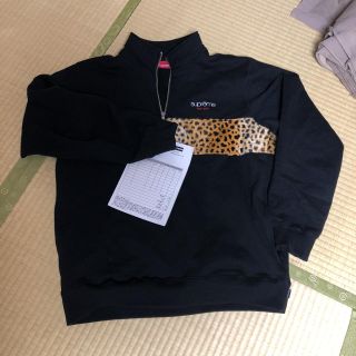 シュプリーム(Supreme)のLeopard Panel Half Zip Sweatshirts(スウェット)