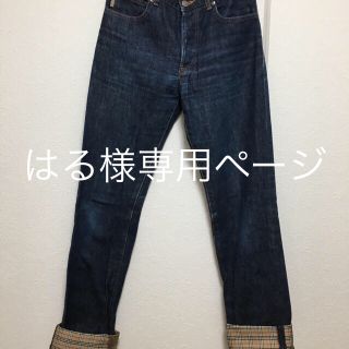 バーバリー(BURBERRY)のバーバリー ボトムス BURBERRY ジーンズ デニム パンツ 裾ノバチェック(カジュアルパンツ)