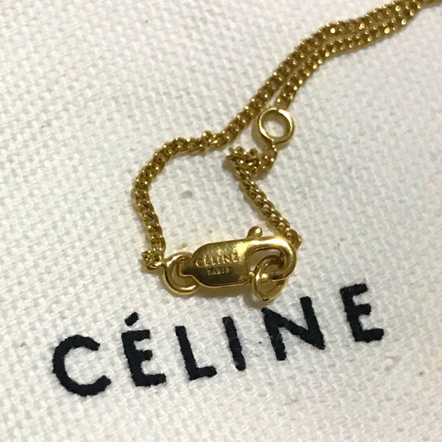 celine(セリーヌ)のセリーヌ アルファベット イニシャル ネックレス ネットバック付き レディースのアクセサリー(ネックレス)の商品写真