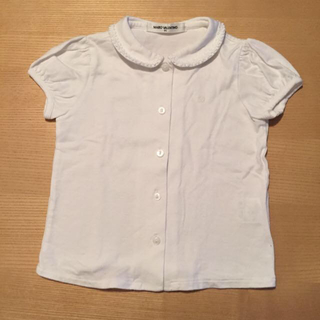 子供服90㎝☆綿100%☆白シャツ(その他)
