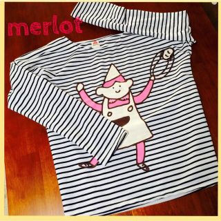 メルロー(merlot)のmerlot長袖カットソートップス (Tシャツ(長袖/七分))