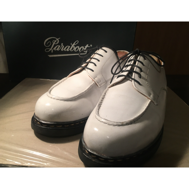 別注paraboot white size7 1/2 シャンボード