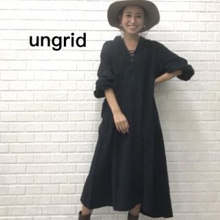 アングリッド(Ungrid)のアングリッド  レースアップボリュームワンピース(ロングワンピース/マキシワンピース)