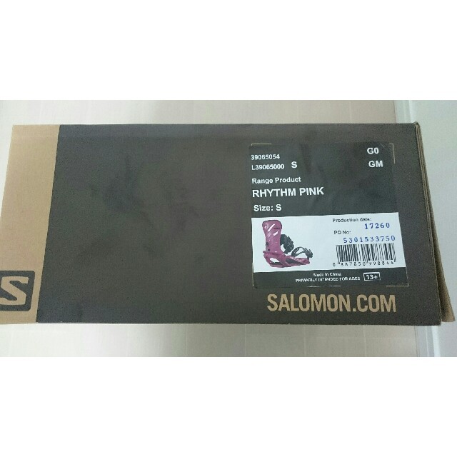 SALOMON(サロモン)の2017-18 SALOMON RHYTHM サロモン リズム Sサイズ スポーツ/アウトドアのスノーボード(バインディング)の商品写真