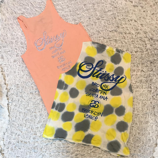 STUSSY(ステューシー)のStussy women タンクトップ2枚セット M レディースのトップス(タンクトップ)の商品写真