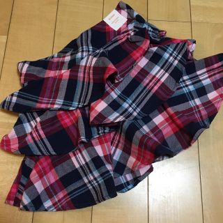 ジンボリー(GYMBOREE)のジンボリー 7T フリルスカート 新品 120 インナーパンツ付(スカート)