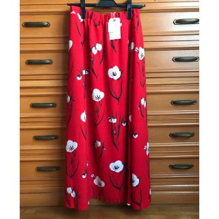 グリード(GREED)の2/11まで出品/bed&breakfast☆Lily skirtレッド新品(ロングスカート)