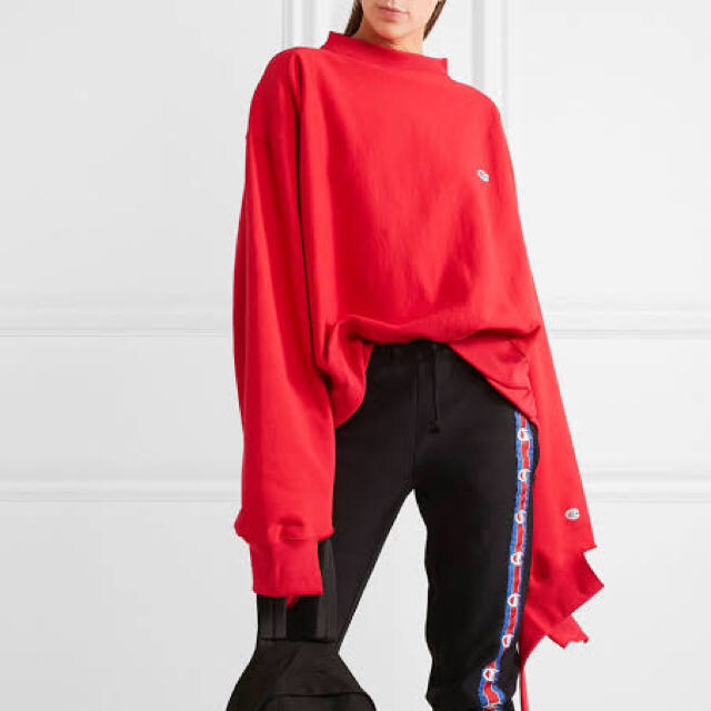 vetements  champion 赤 Sサイズ 確実正規品