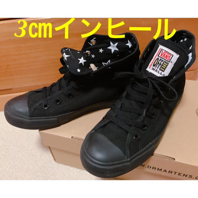 靴/シューズvans    インヒール2~3㎝ほど