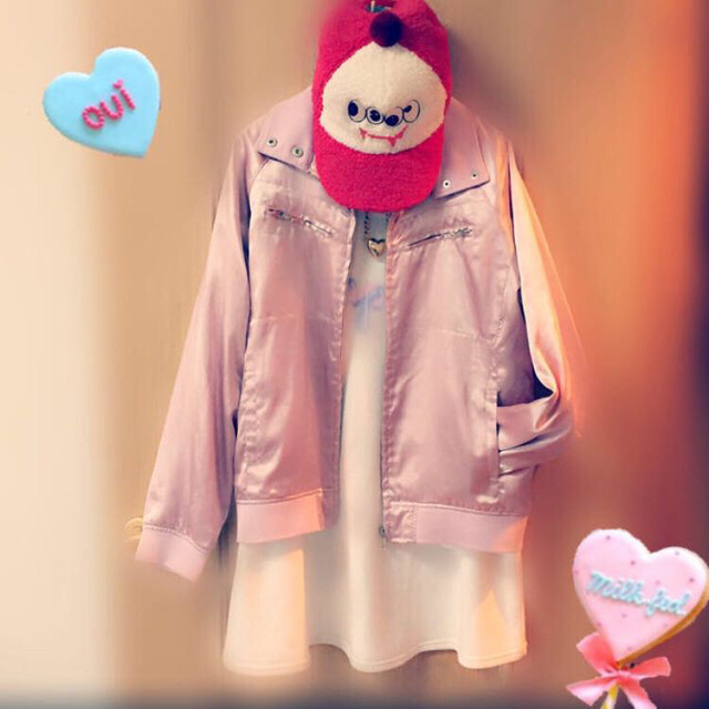 □♡△ピンクカラージャケット△♡□ レディースのジャケット/アウター(ミリタリージャケット)の商品写真