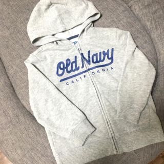 オールドネイビー(Old Navy)のオールドネイビー 新品未使用 グレー 裏起毛パーカー 110センチ(ニット)