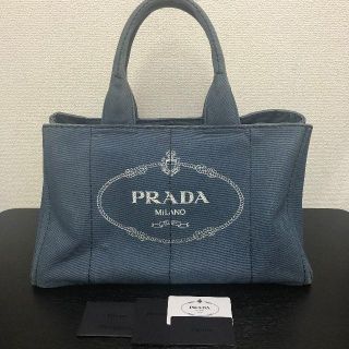 プラダ(PRADA)のプラダ　カナパ　トートバッグ　Lサイズ　グレーブルー (トートバッグ)