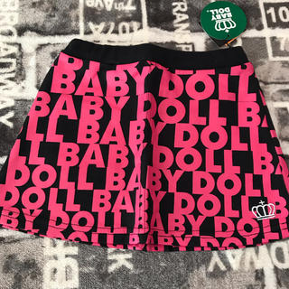 ベビードール(BABYDOLL)のBABYDOLL 新品タグ付き♡ロゴ総柄スカート 100cm(スカート)