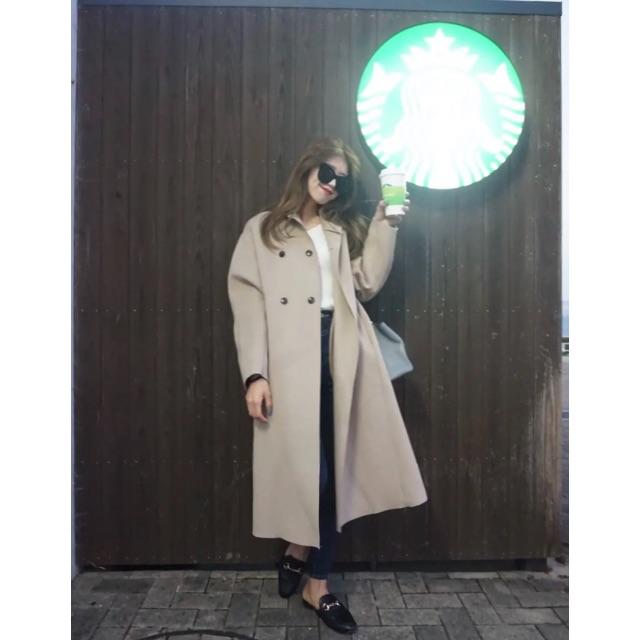 PONPON overfitハンドメイドウールコート Nuebyas