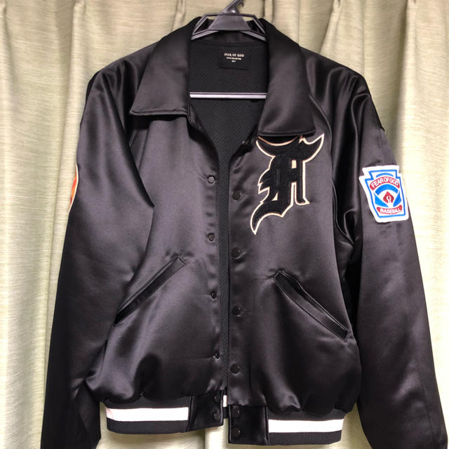 FEAR OF GOD(フィアオブゴッド)のfear of god satin baseball jacket M メンズのジャケット/アウター(ブルゾン)の商品写真