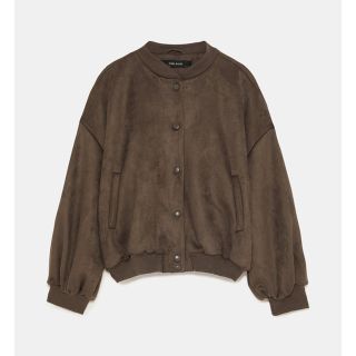 ZARA スエード調 オーバーサイズボンバージャケット