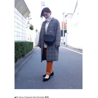 Herve Chapelier - エルベシャプリエ 別注ビッグポシェット Herve Chapelier - エルベシャプリエ 別注ビッグポシェット