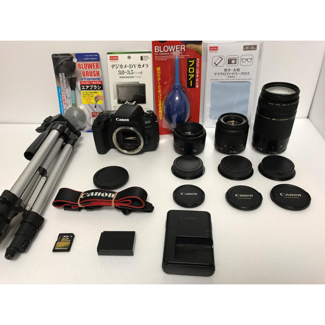 安価 Canon - 標準&望遠&単焦点トリプルレンズセット 9000D EOS