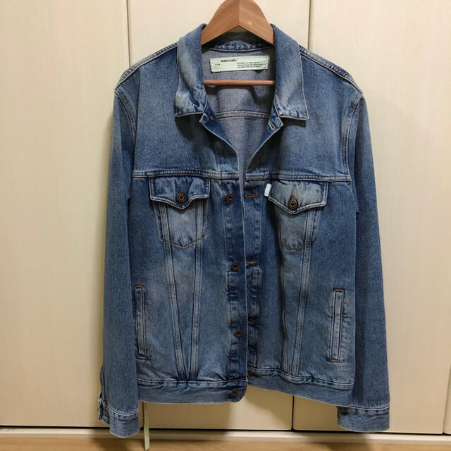 Off-White Sprayed Diagonals Denim JacketGジャン/デニムジャケット