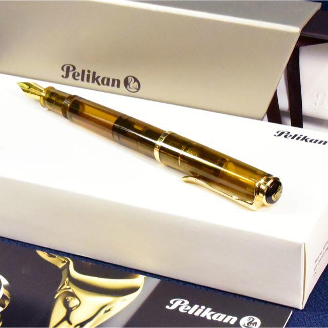 Pelikan(ペリカン)のクラシック M200 万年筆  コニャック インテリア/住まい/日用品の文房具(ペン/マーカー)の商品写真