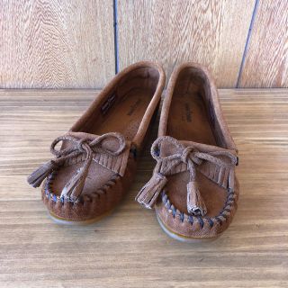 ミネトンカ(Minnetonka)のMinnetonka モカシン スエード ブラウン US 8（25cm）(スリッポン/モカシン)