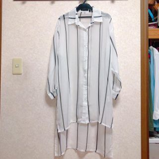 アナップ(ANAP)のANAP シースルー ロングシャツ(シャツ/ブラウス(長袖/七分))