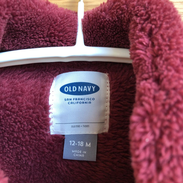 Old Navy(オールドネイビー)の【値下げ】オールドネイビー  ボア ベスト ベビー キッズ/ベビー/マタニティのベビー服(~85cm)(ジャケット/コート)の商品写真