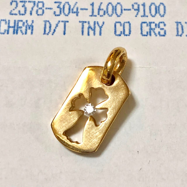 クロムハーツ 22k ドッグタグ タイニーカットアウトクロス
