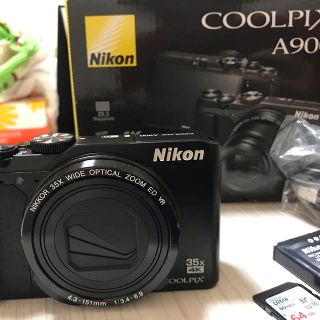 【一部予約！】 デジタルカメラ Nikon - Nikon COOLPIX 1回のみ使用  A900 コンパクトデジタルカメラ