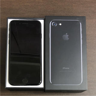 アップル(Apple)のiPhone 7 Jet Black 128 GB Softbank(スマートフォン本体)