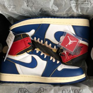 ナイキ(NIKE)のNIKE UNION JORDAN 1 retro hi nrg ストームブルー(スニーカー)