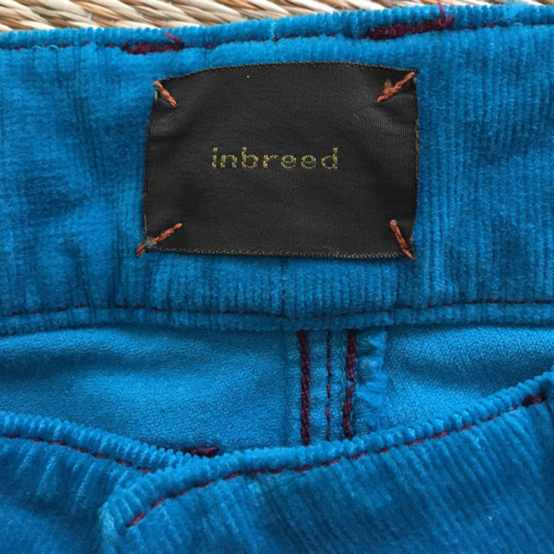 【inbreed】コーデュロイ キュロット ブルー 36 レディースのパンツ(キュロット)の商品写真