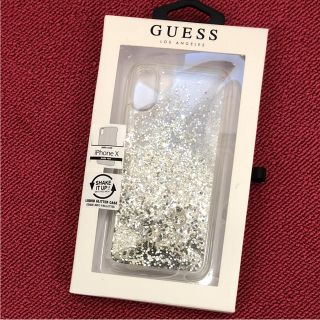 ゲス(GUESS)のGUESS iPhoe X 携帯ケース シルバー(iPhoneケース)