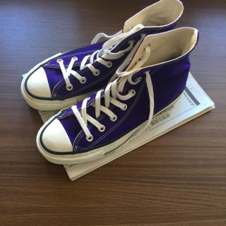 コンバース(CONVERSE)のCONVERSE allstar ハイカット 紫 パープル 日本製(スニーカー)