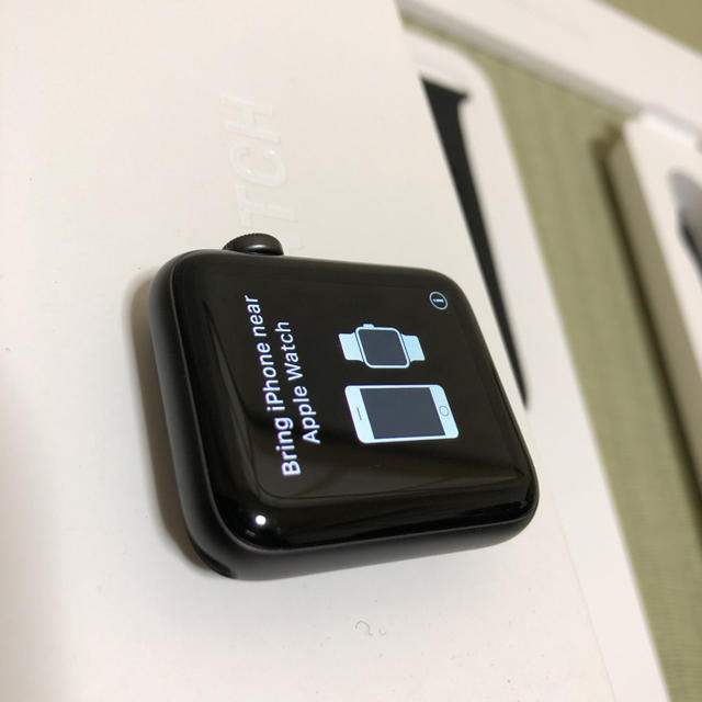 Apple Watch(アップルウォッチ)の専用です！apple watch 42mm ブラック 美品です。  メンズの時計(腕時計(デジタル))の商品写真