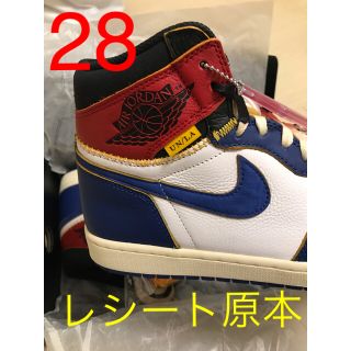 ナイキ(NIKE)のNike  AIR JORDAN 1 UNION ジョーダン1 ユニオン 28(スニーカー)