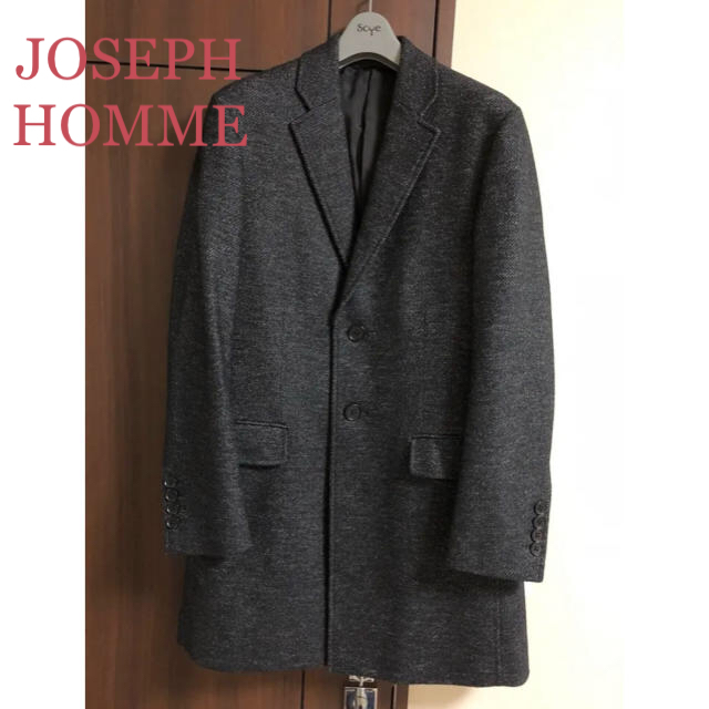 JOSEPH HOMME ジョゼフオムチェスターコート７３％ポリエステル