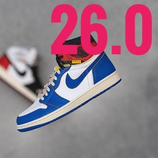 ナイキ(NIKE)のUNION × NIKE AIR JORDAN 1 限定ブルー 26.0cm(スニーカー)